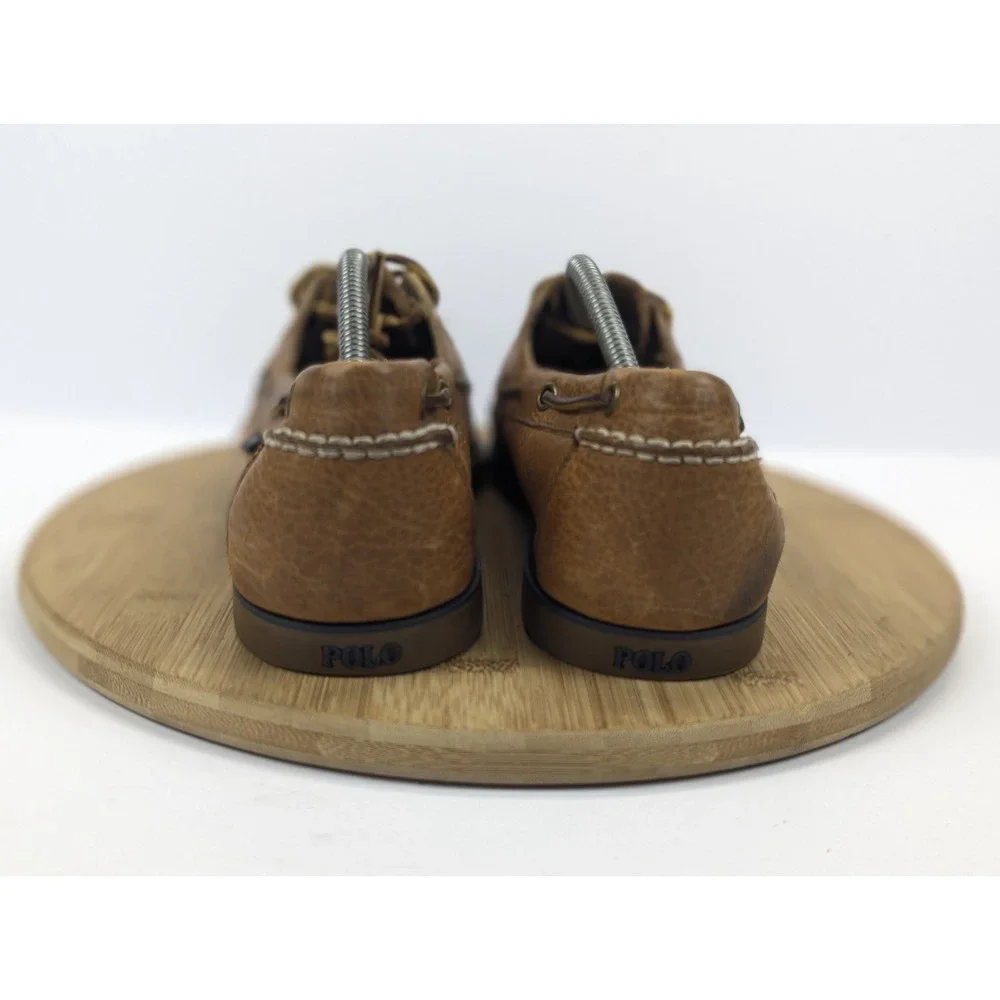 Polo Ralph Lauren Shoes Mens 11 D Leather Boat Deck Bienne Slip On Casual Prep
